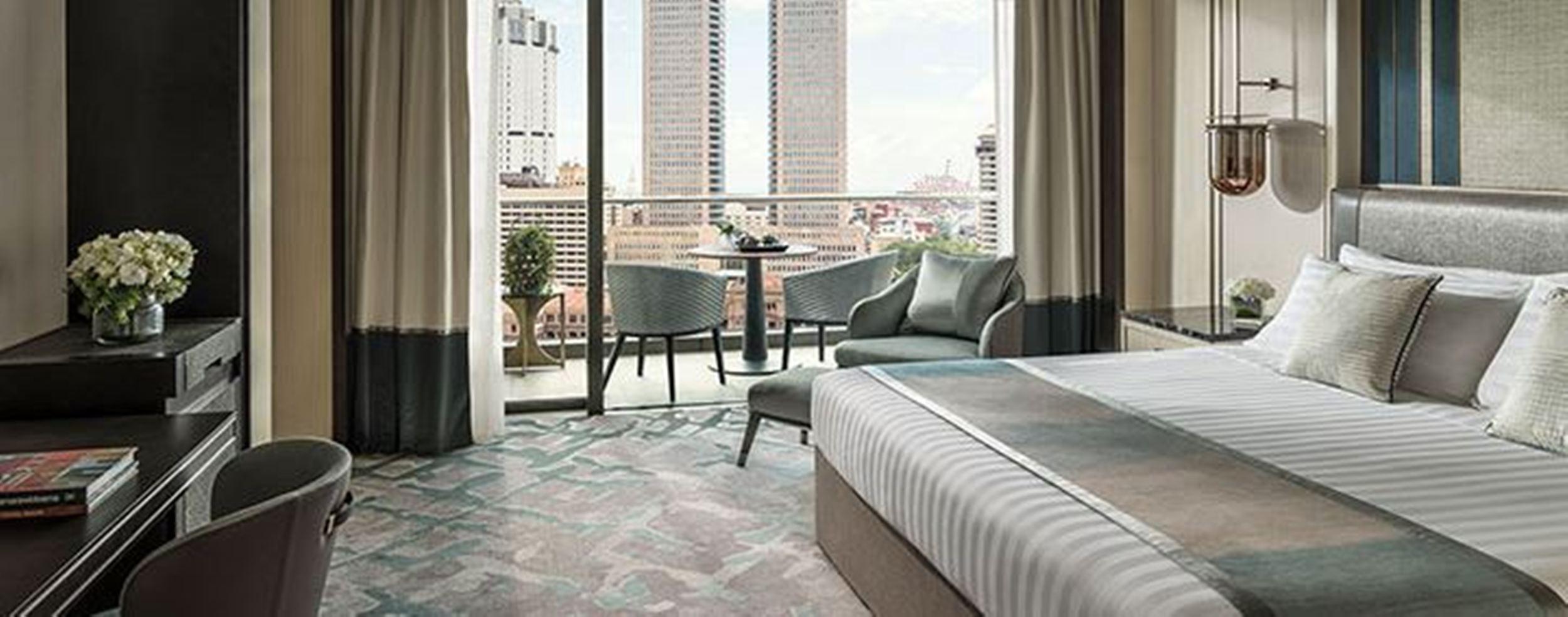Shangri-La 콜롬보 외부 사진 A guest room at the hotel